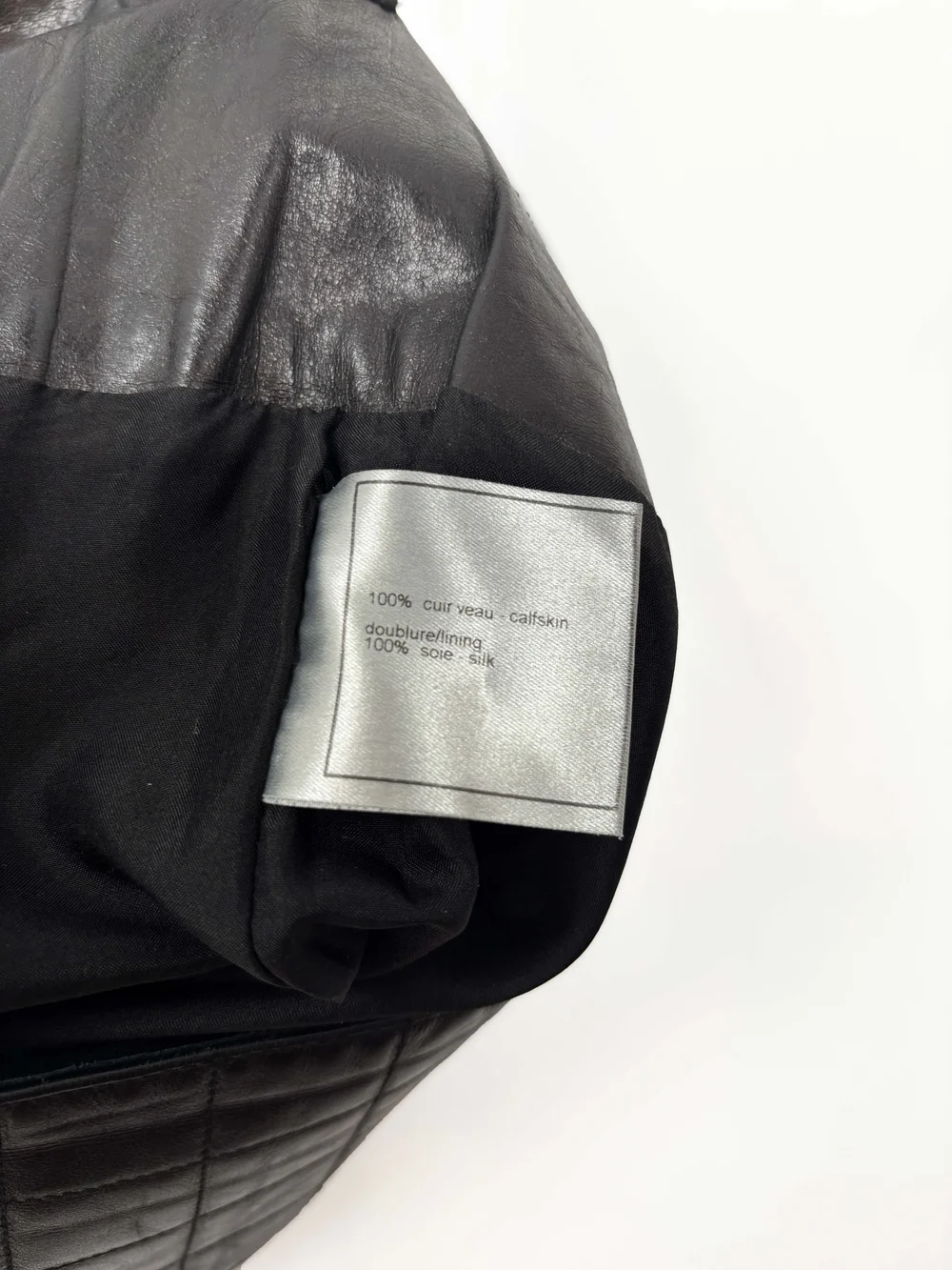 Chanel F/W 2002 black quilted leather pants — JAMES VELORIA